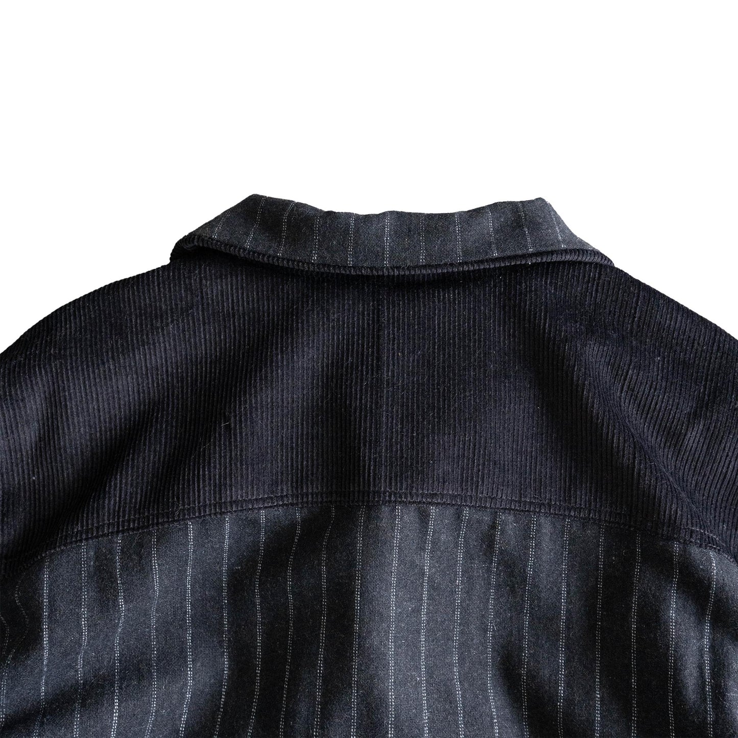 Black Pinstripe + Corduroy Jacket