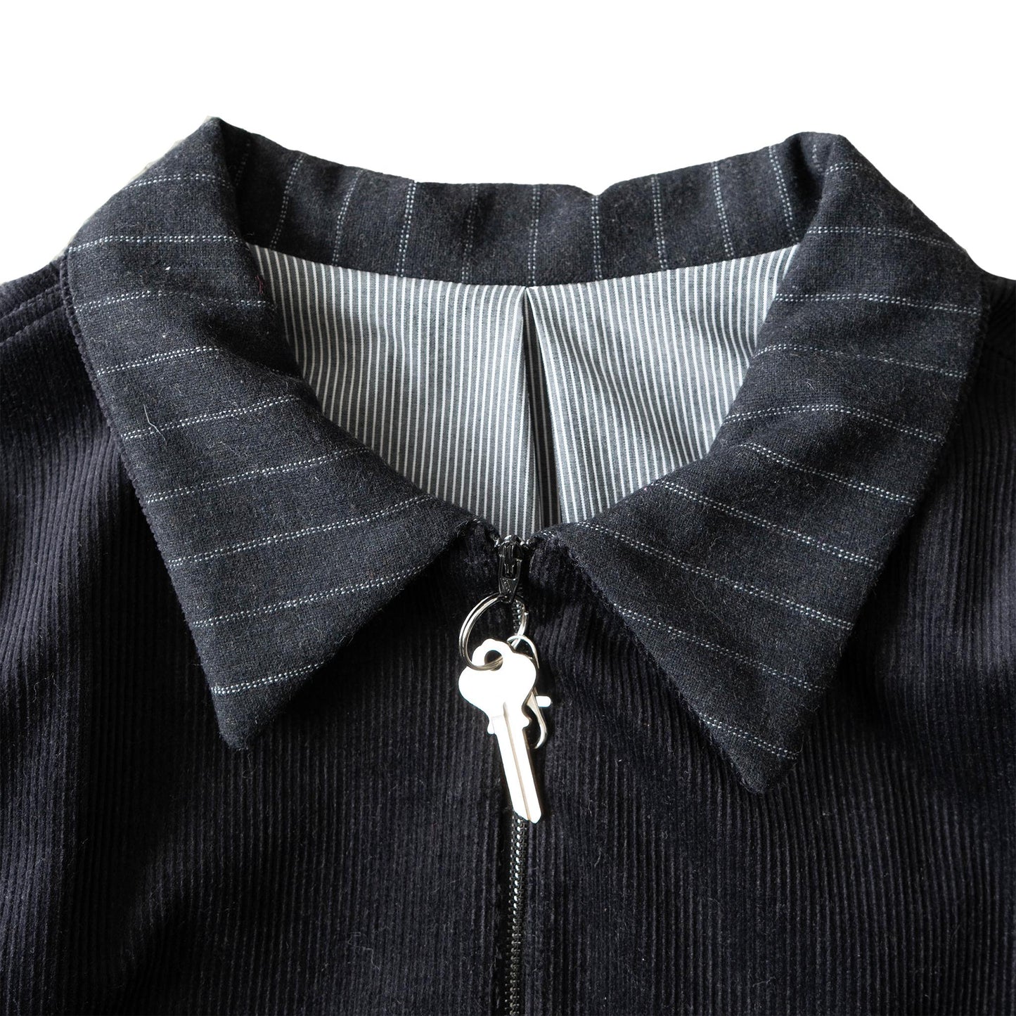 Black Pinstripe + Corduroy Jacket