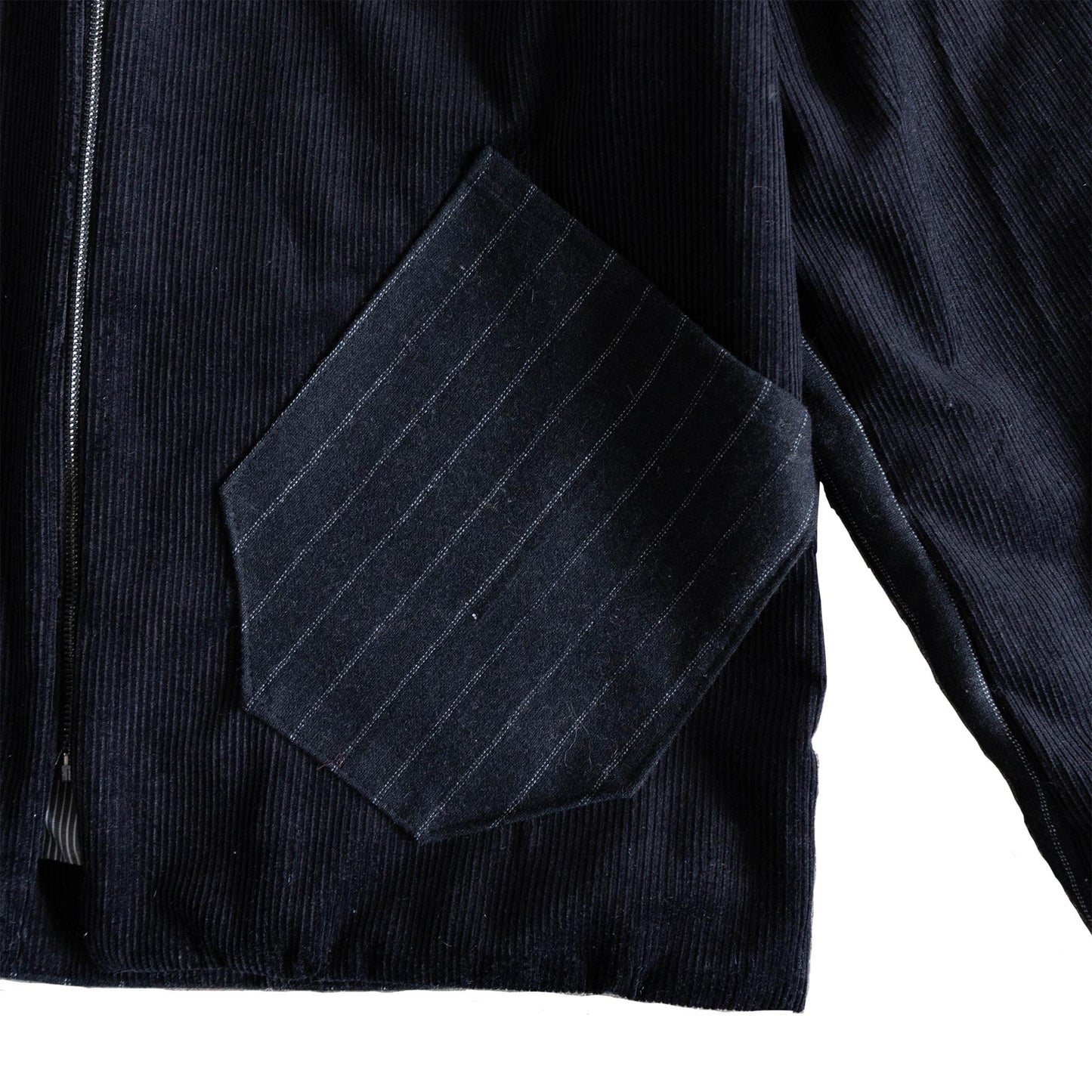 Black Pinstripe + Corduroy Jacket