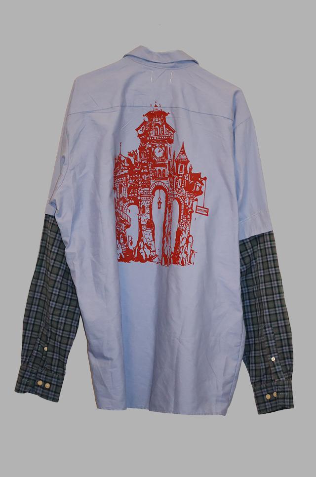 Blue Button-Up LS