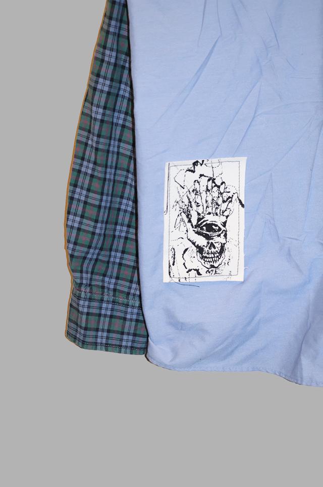 Blue Button-Up LS