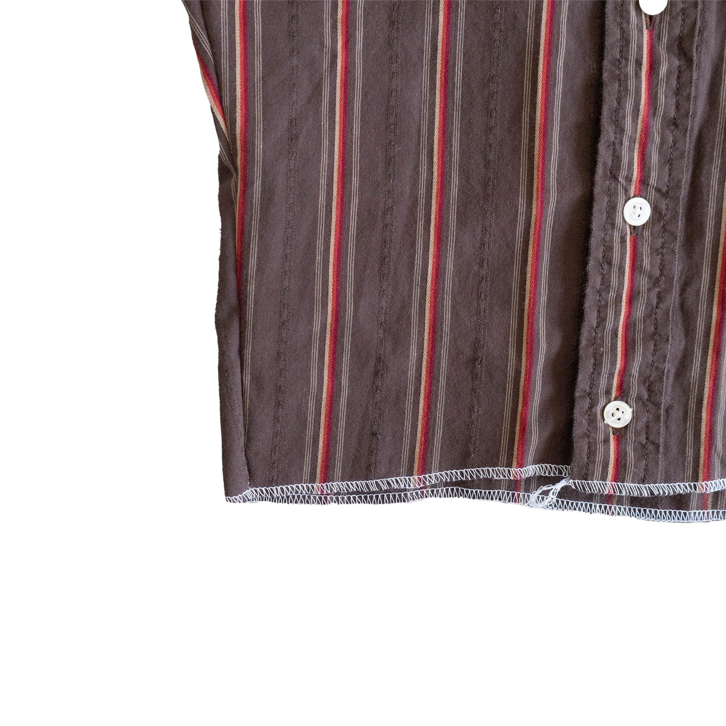 Mini Brown Striped Top