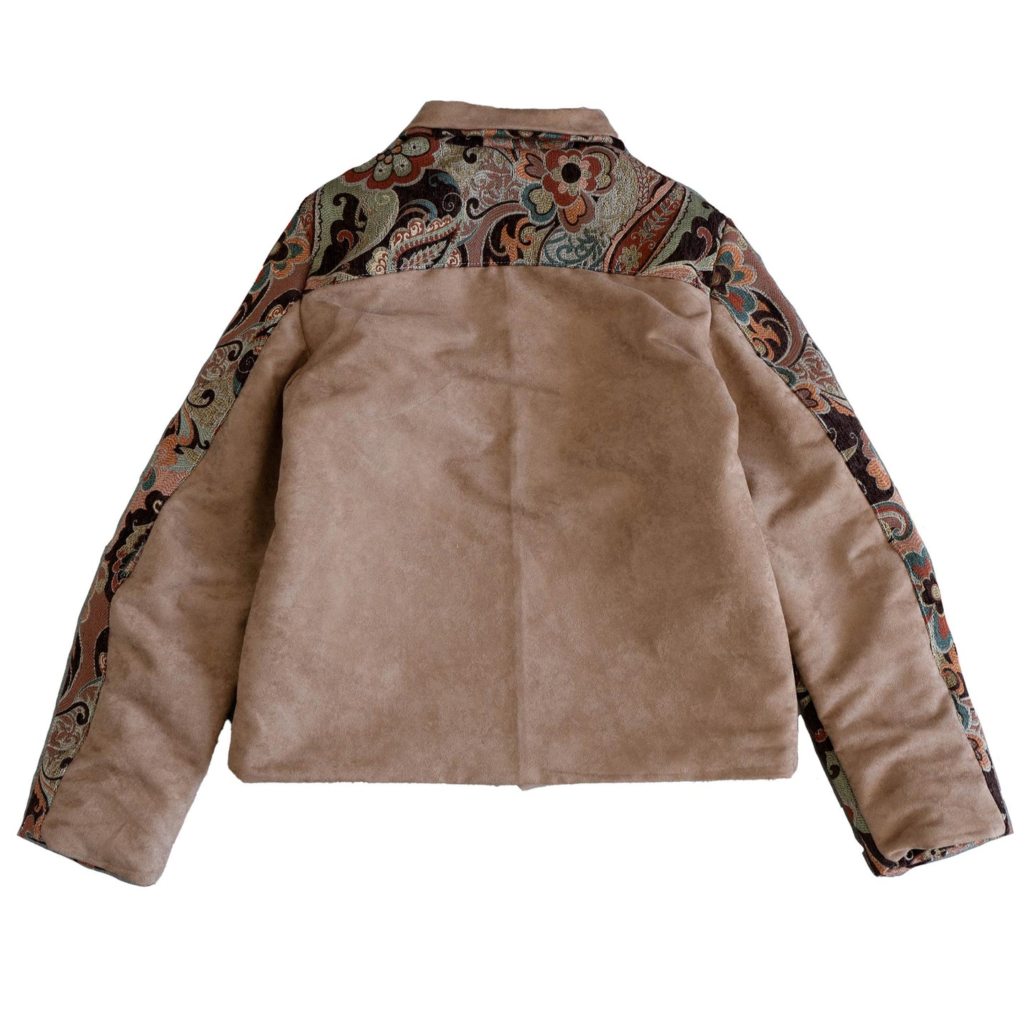 Floral + Suede Jacket