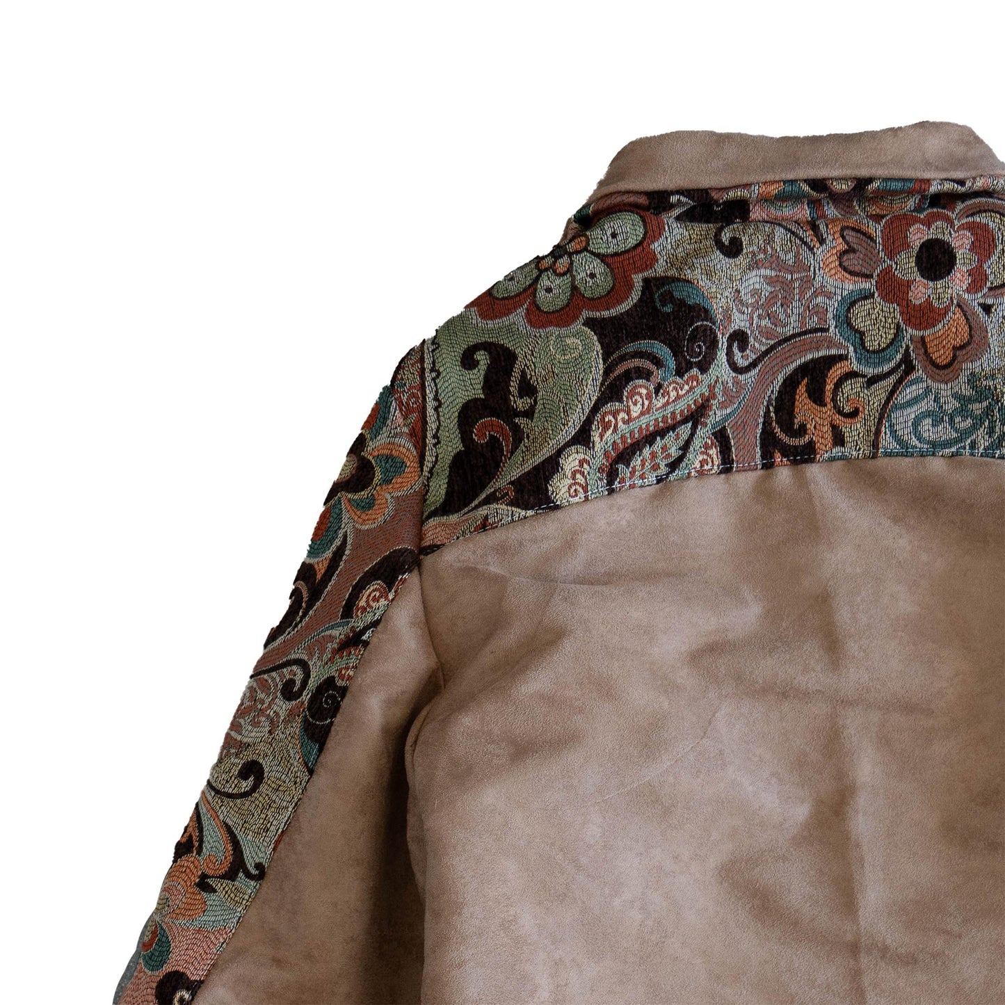 Floral + Suede Jacket