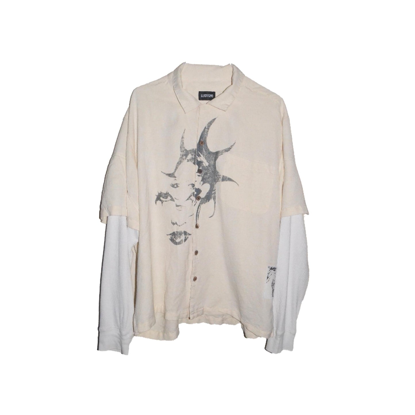 CREAM LAYERED LONG SLEEVE