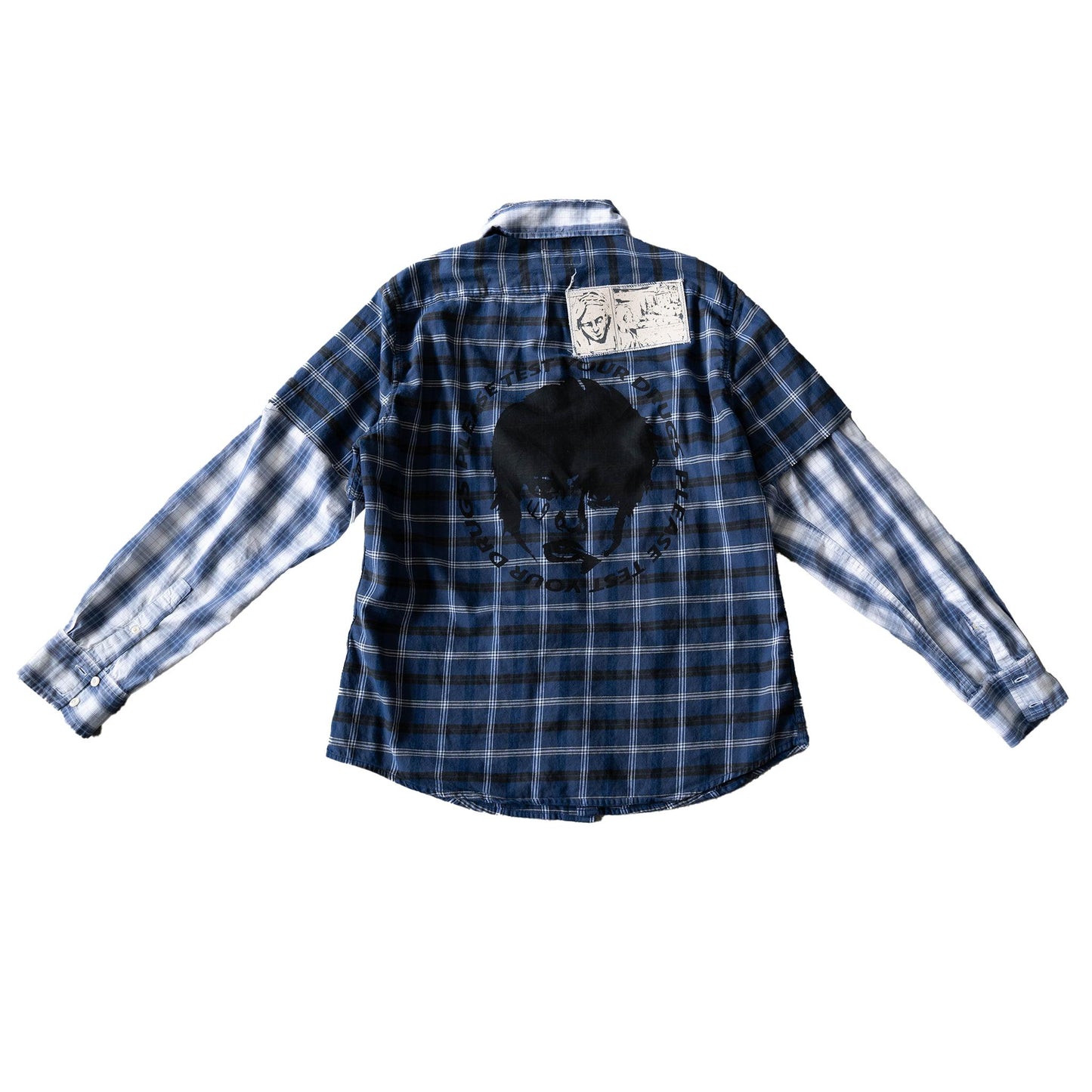 Double Blue Flannel