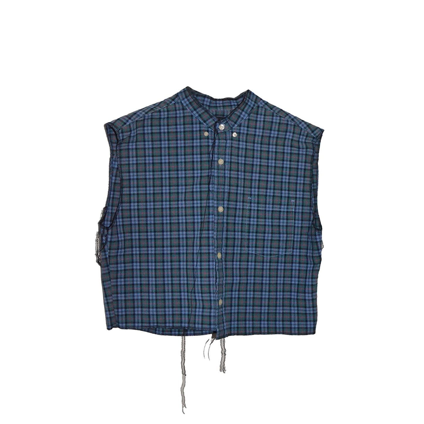 BLUE CROPPED SHORT SLEEVE