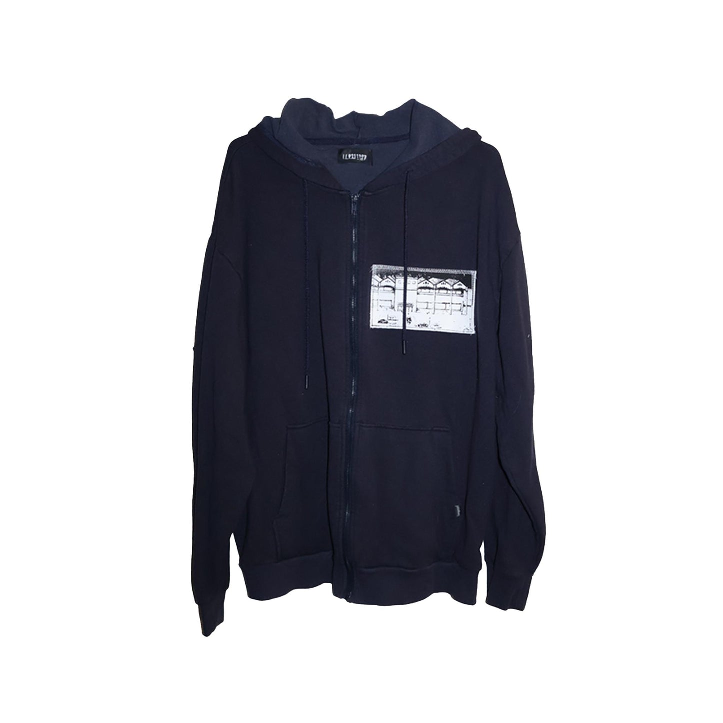 Navy Zip-Up Hoodie