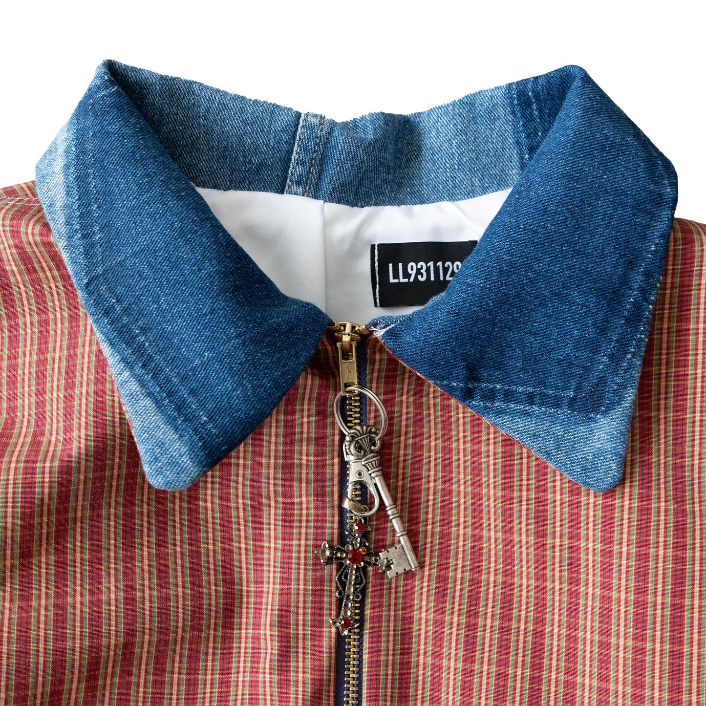 Plaid + Denim Jacket