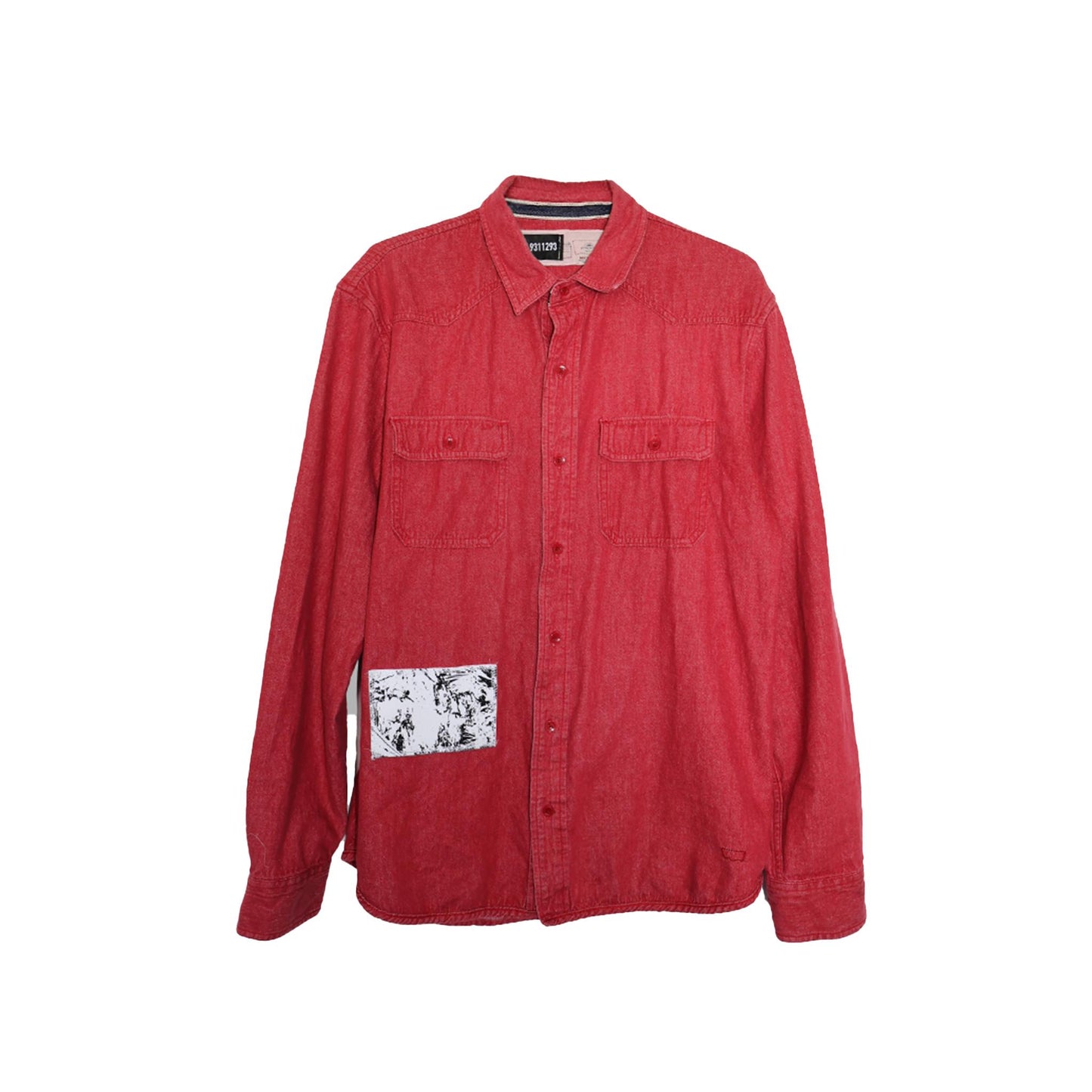 Red Denim LS