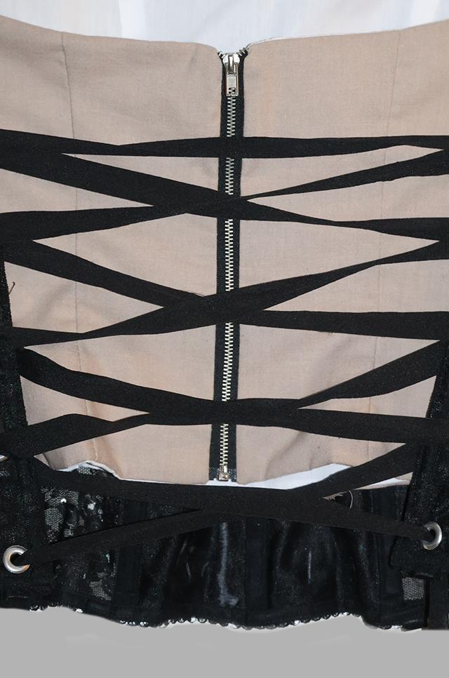 Tan / Black Corset