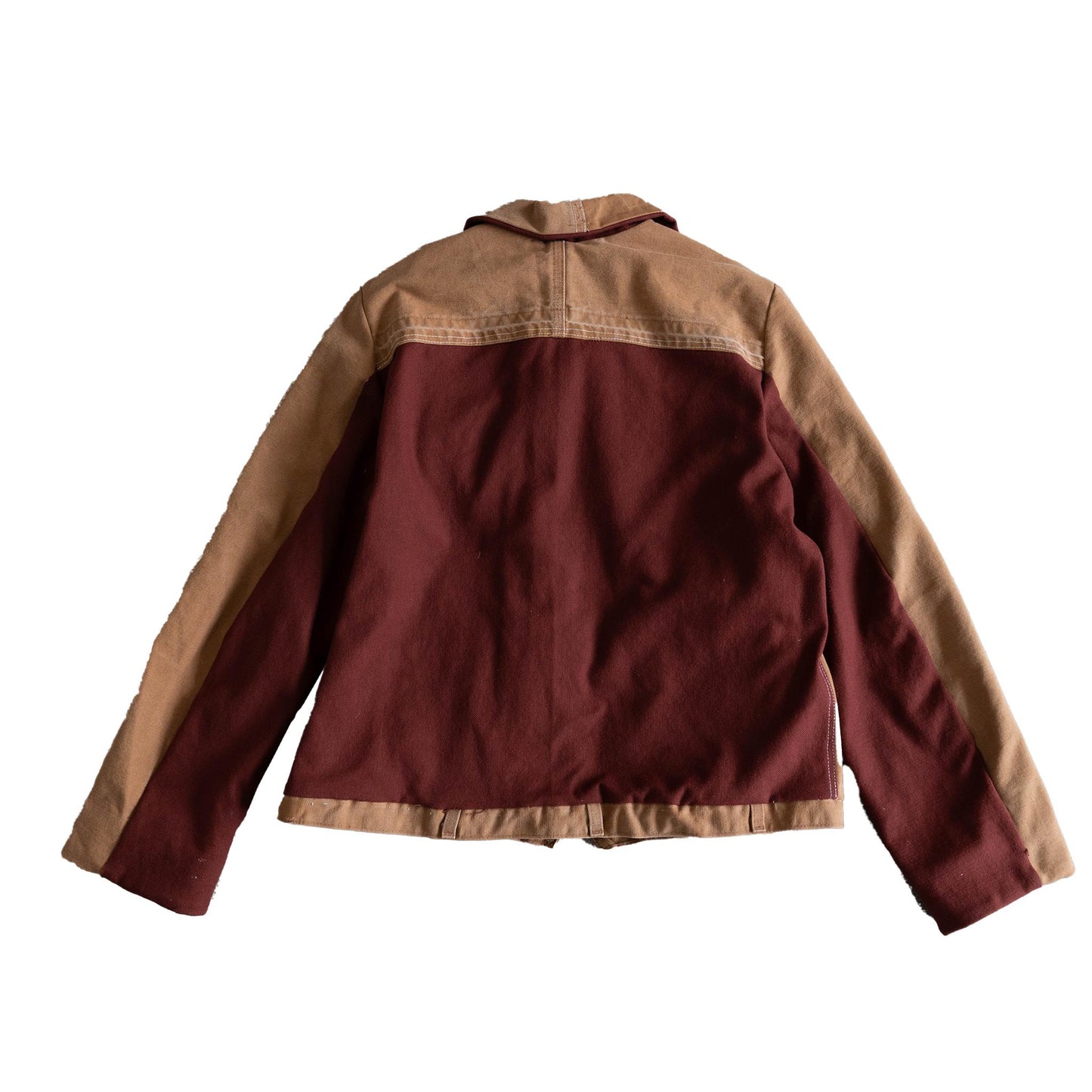 Tan + Maroon Jacket