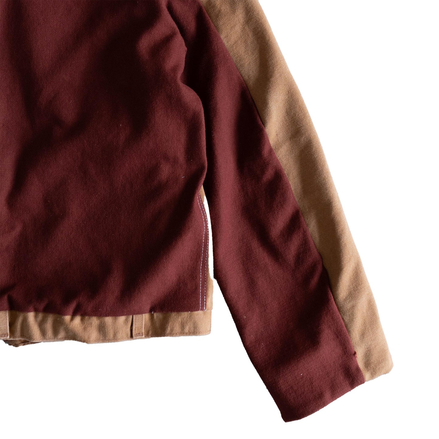 Tan + Maroon Jacket