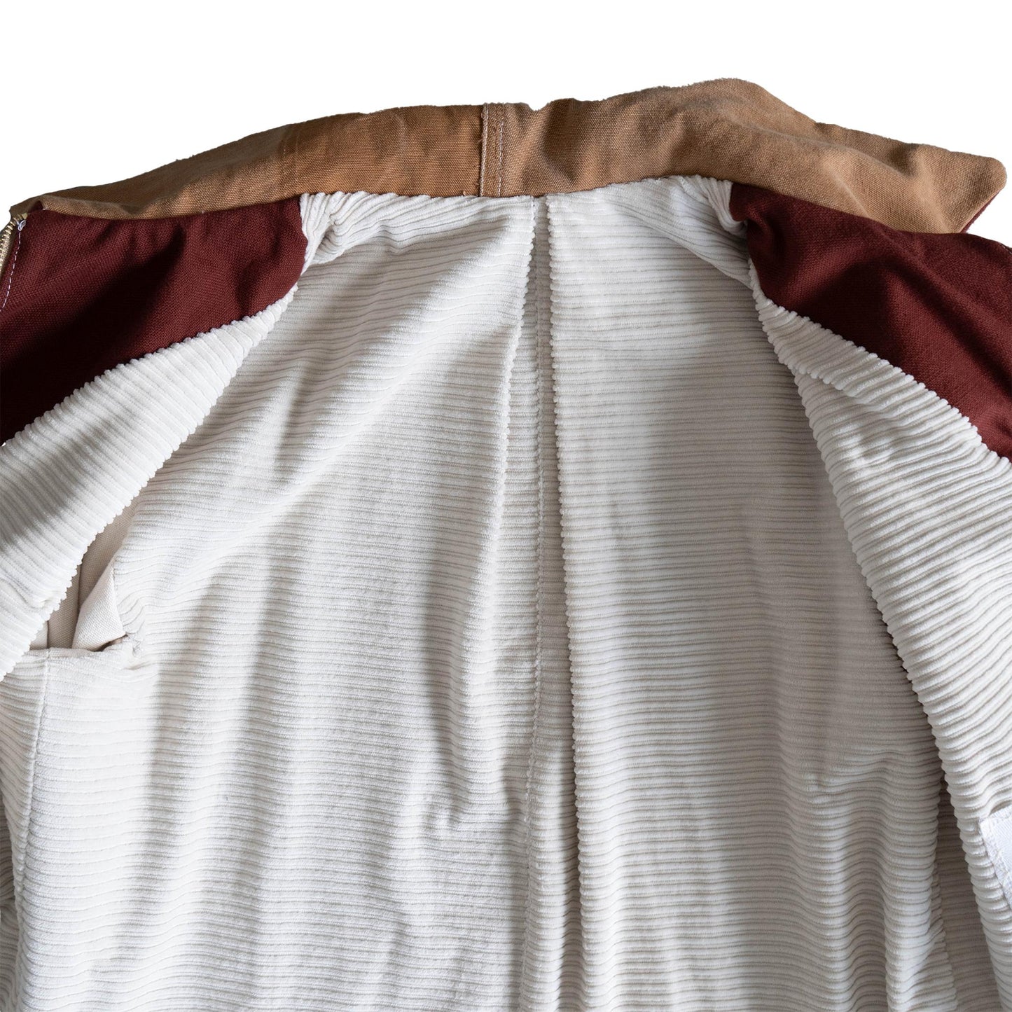 Tan + Maroon Jacket