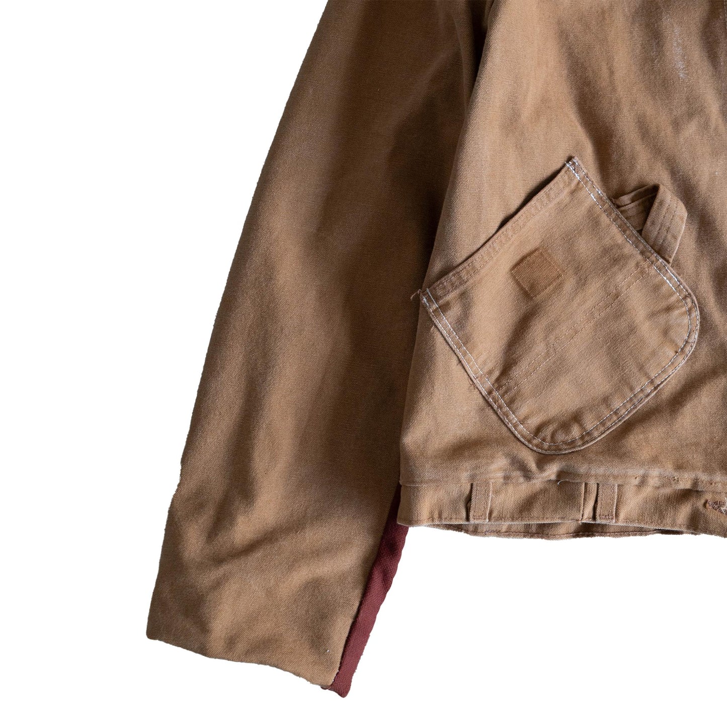Tan + Maroon Jacket