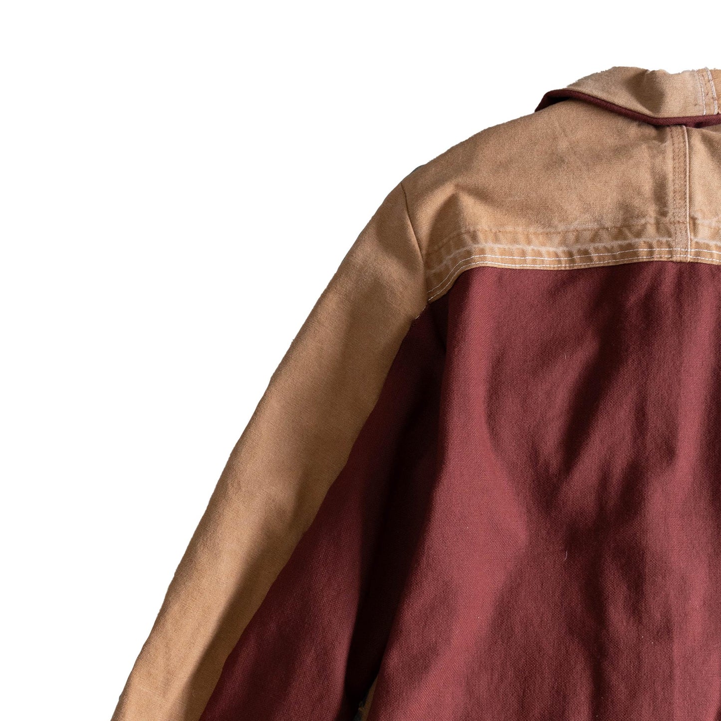 Tan + Maroon Jacket