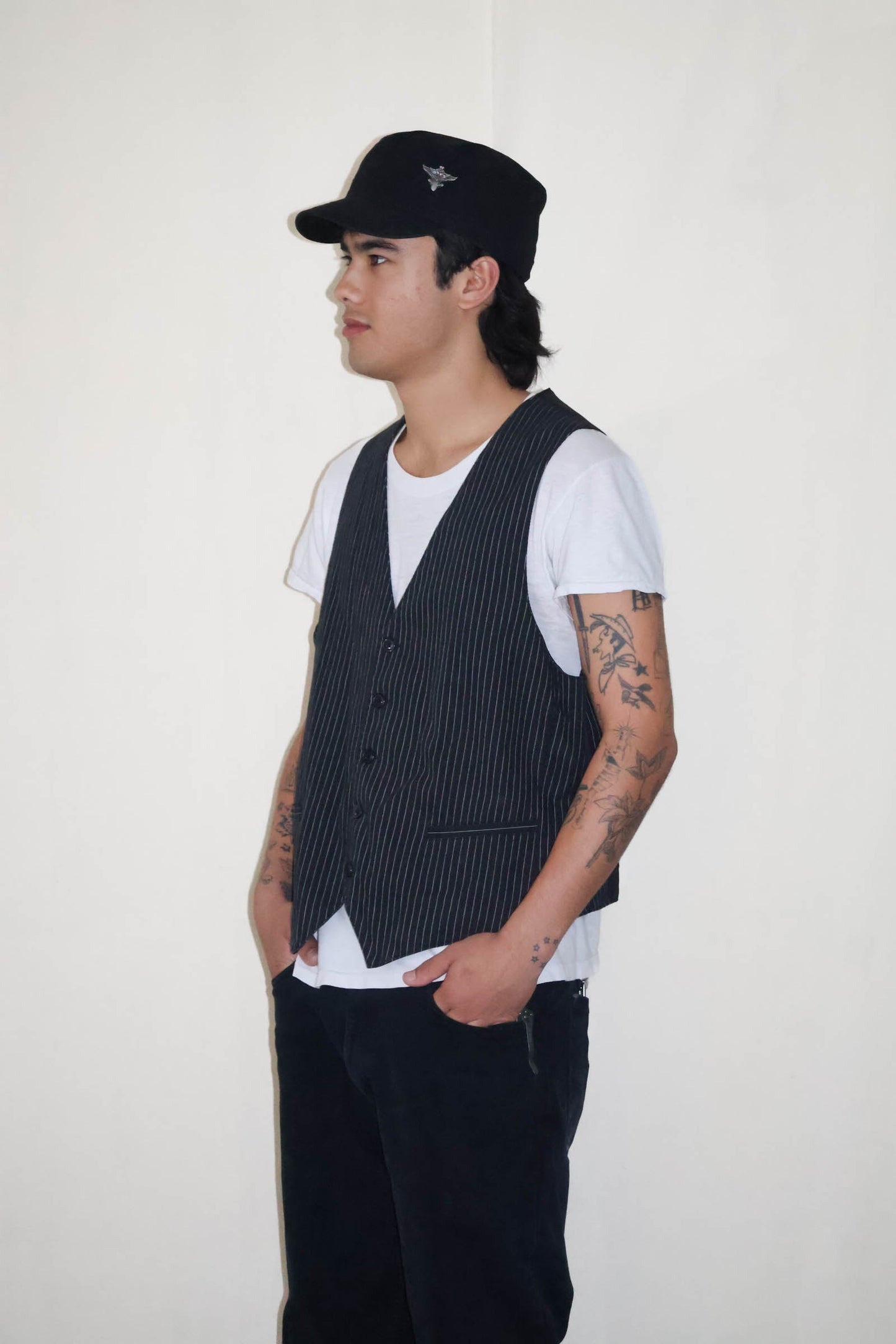 Pinstripe Vest