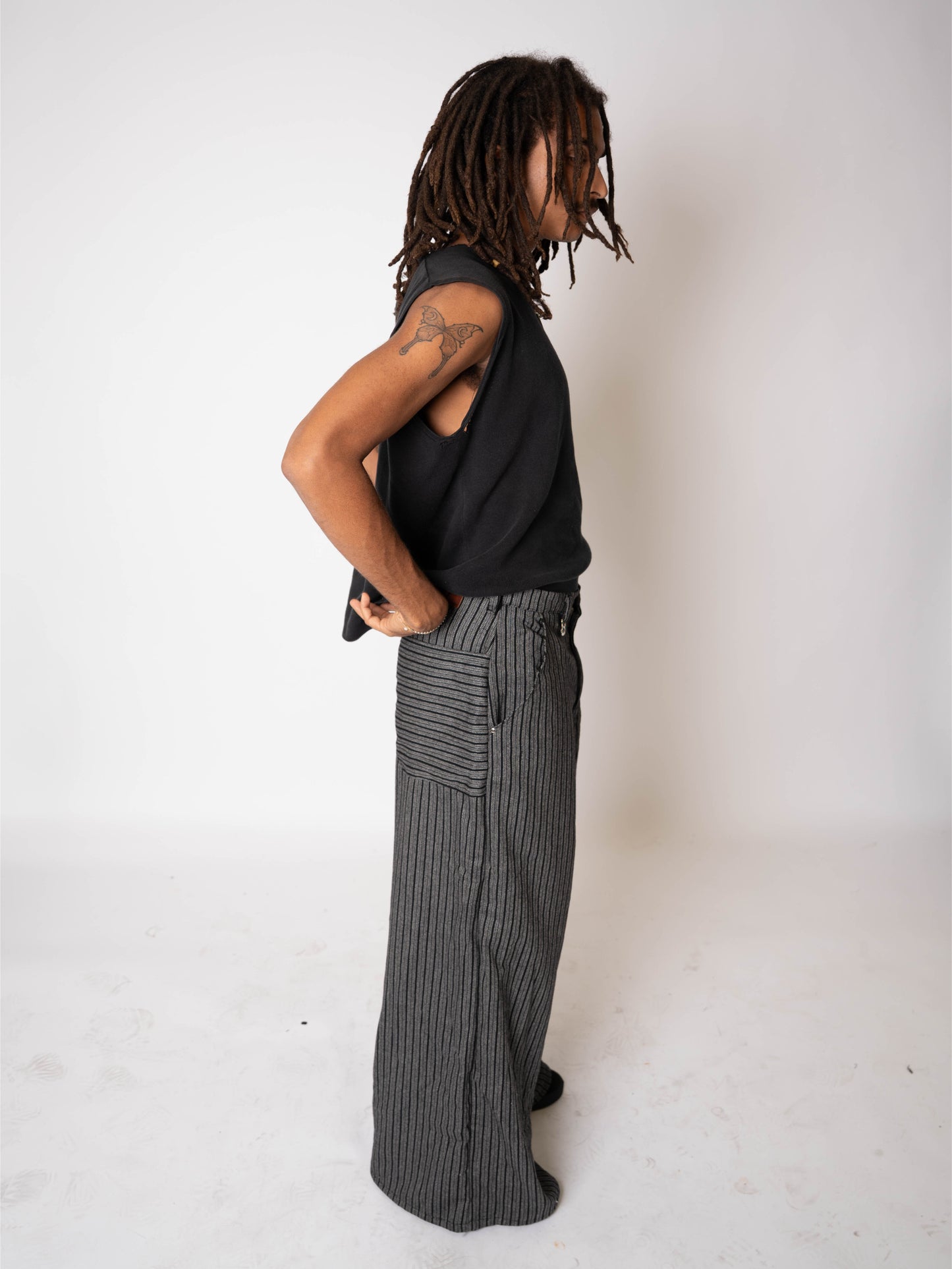 Grey Pinstripe