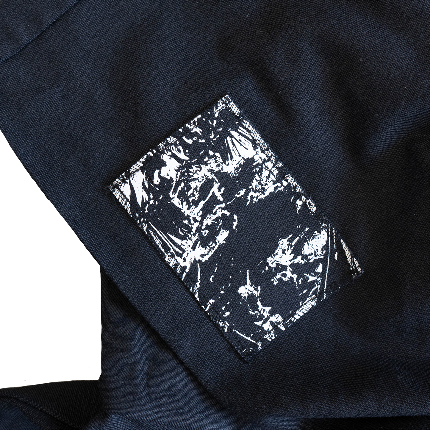 Black Denim Hoodie