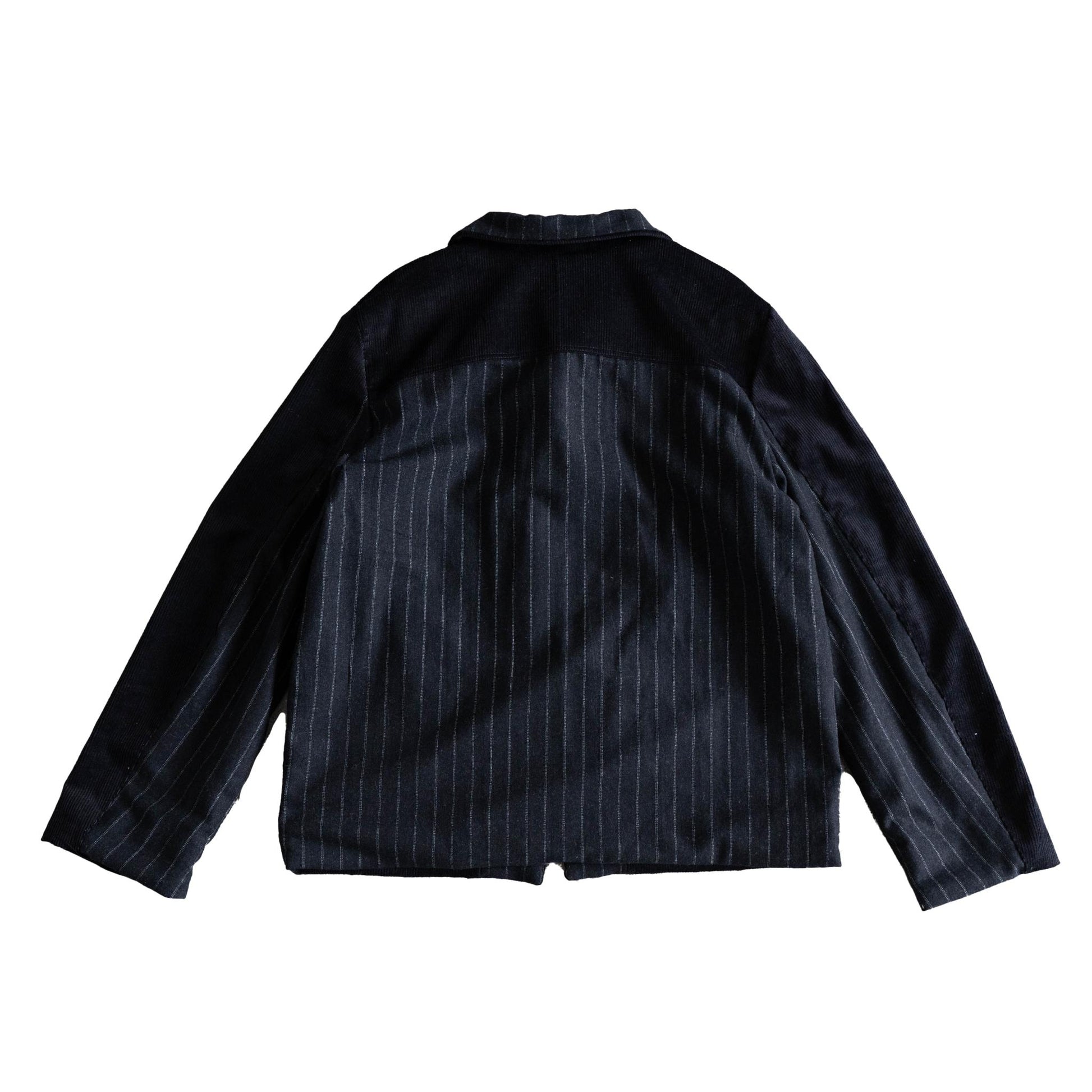 Black Pinstripe + Corduroy Jacket
