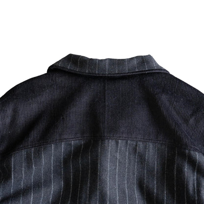 Black Pinstripe + Corduroy Jacket