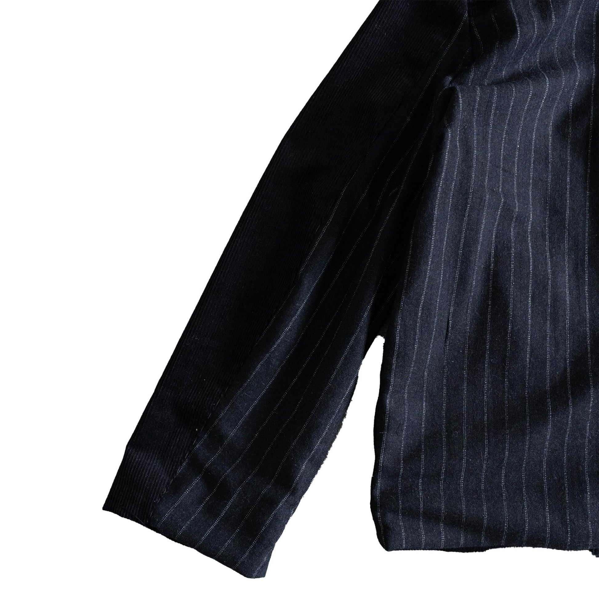 Black Pinstripe + Corduroy Jacket
