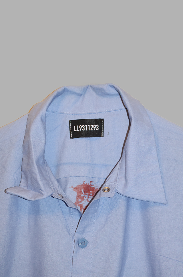 Blue Button-Up LS