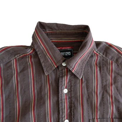 Mini Brown Striped Top