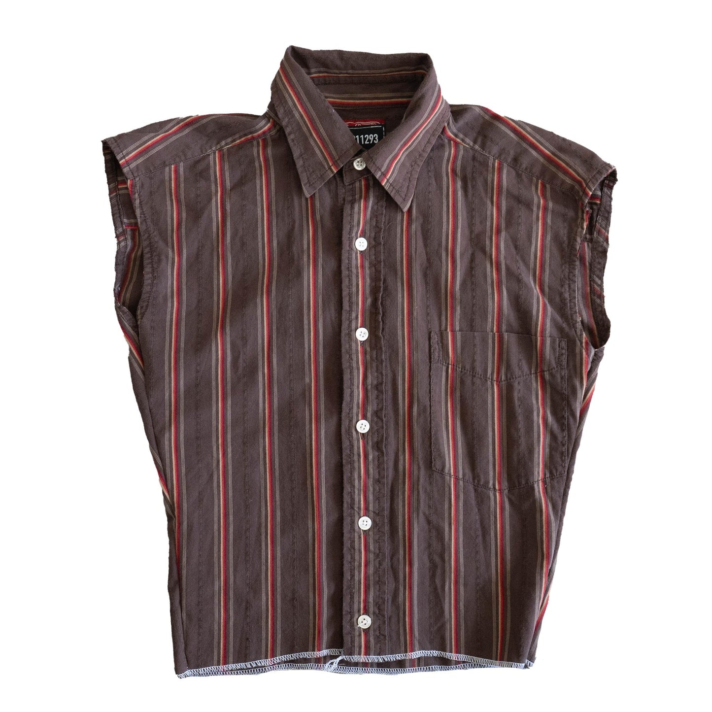 Mini Brown Striped Top