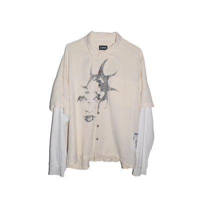 CREAM LAYERED LONG SLEEVE