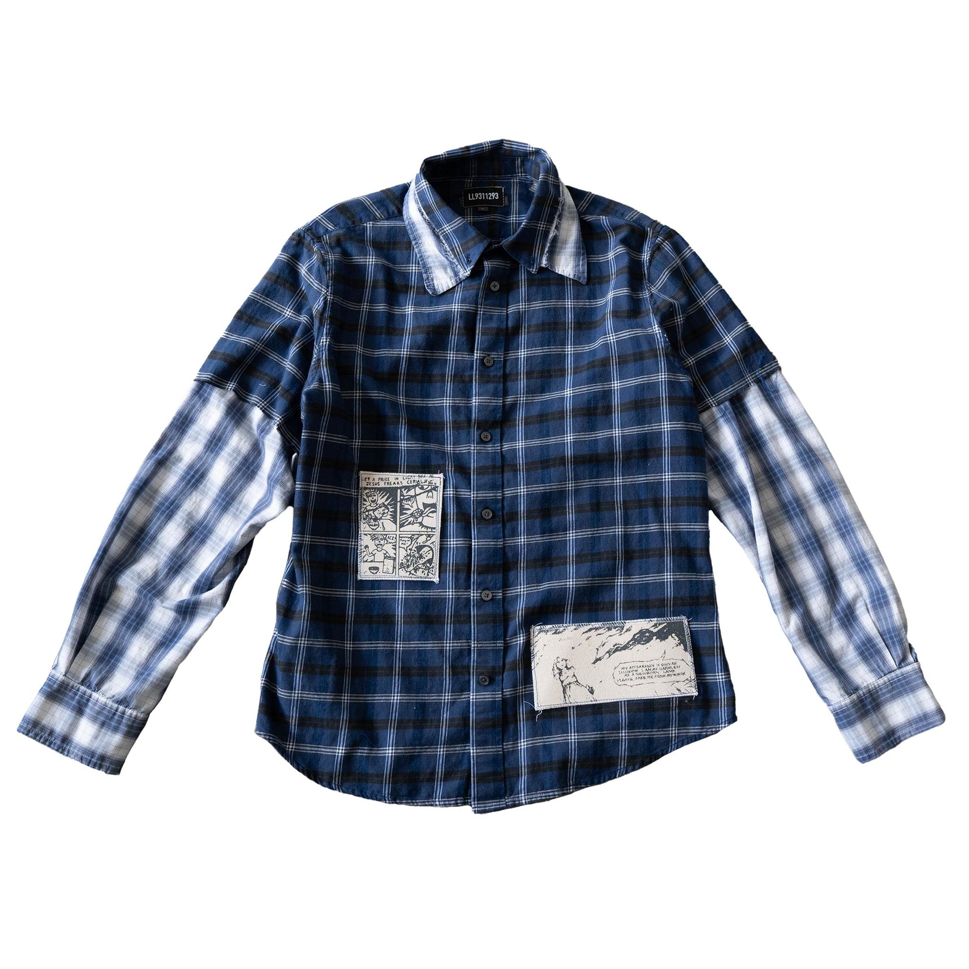 Double Blue Flannel