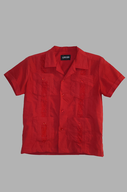 Red Button Up