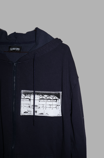 Navy Zip-Up Hoodie