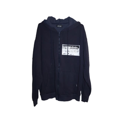Navy Zip-Up Hoodie