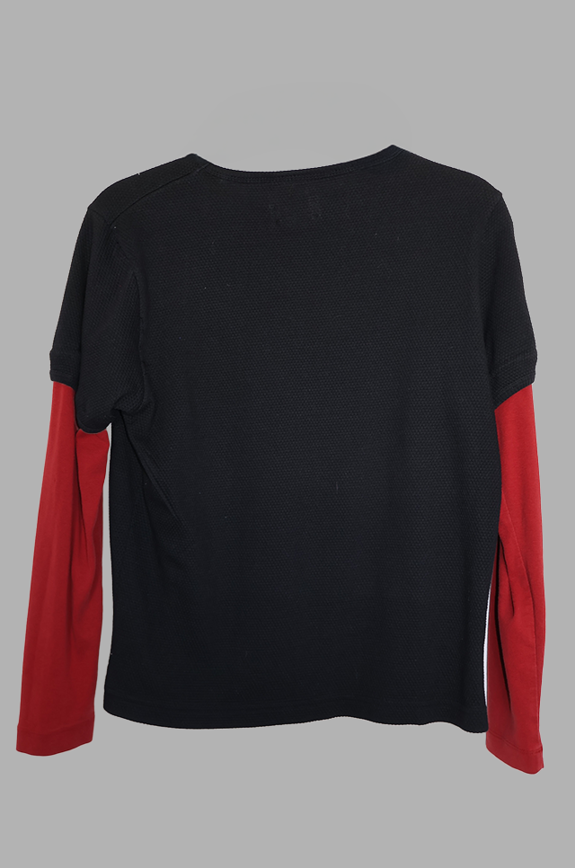 Black / Red LS