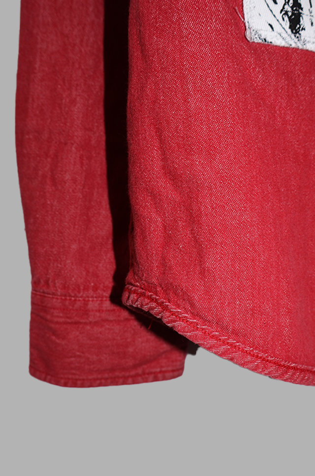 Red Denim LS