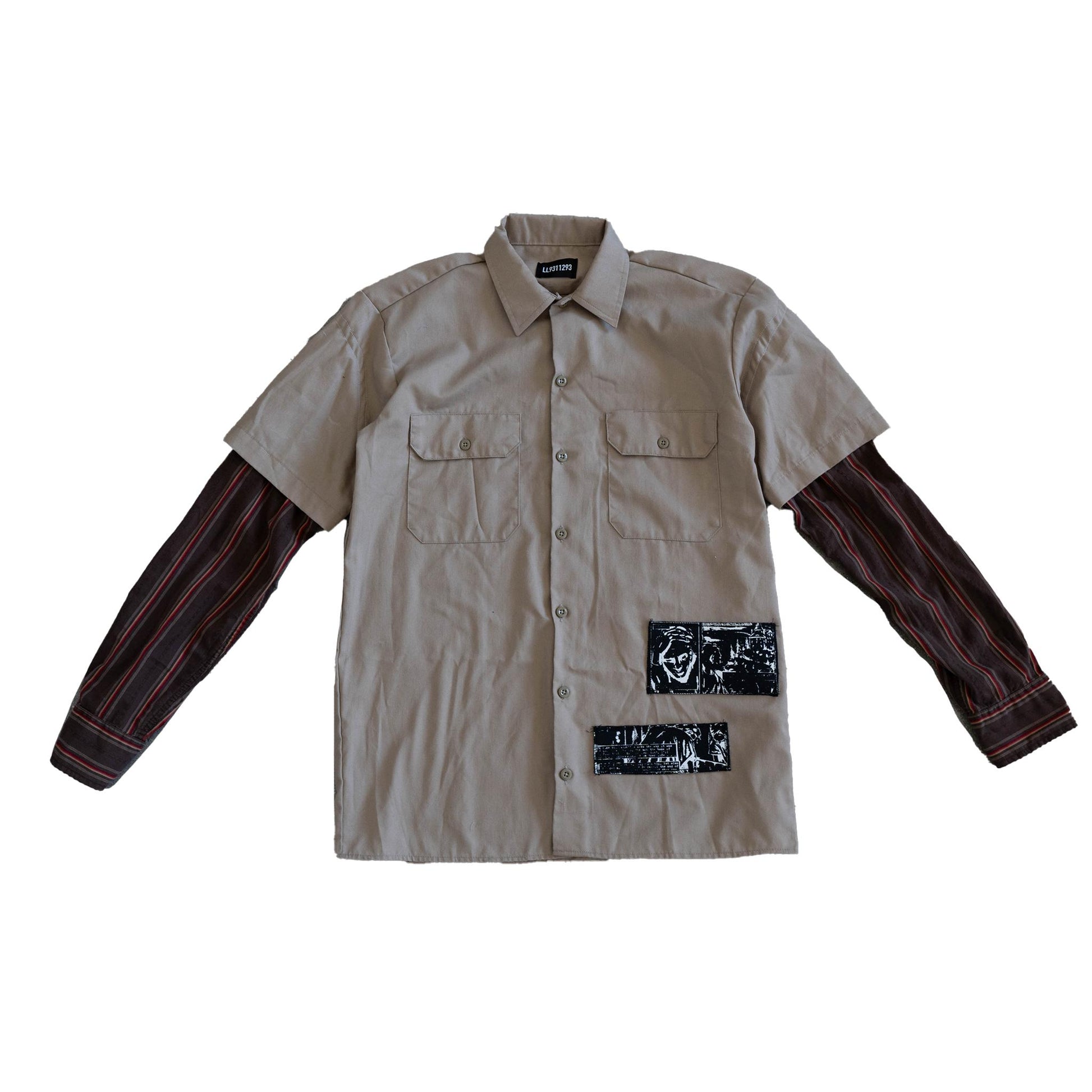 Tan / Striped Sleeves