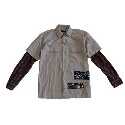Tan / Striped Sleeves