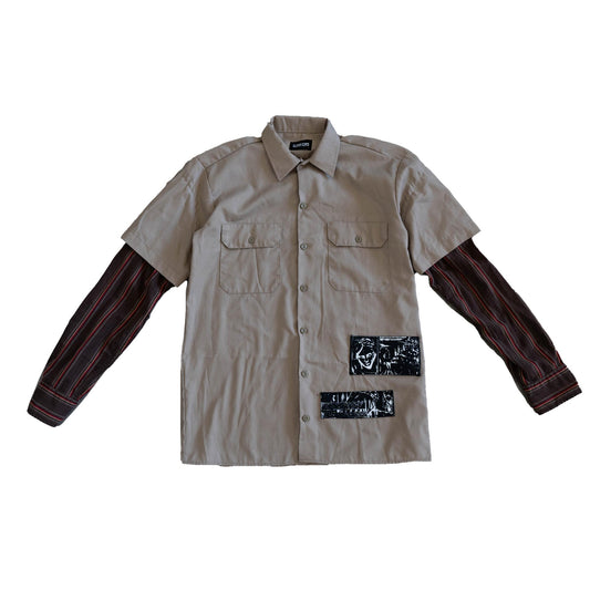 Tan / Striped Sleeves