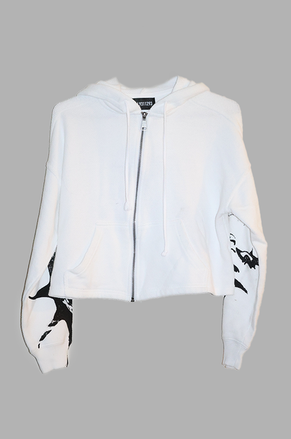 WHITE TERRY JACKET