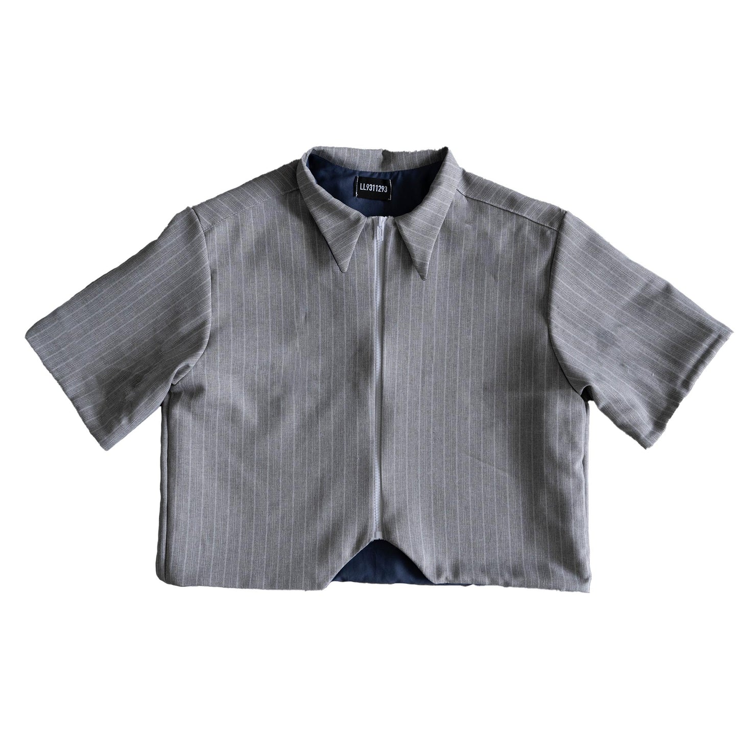 Grey Pinstripe Top