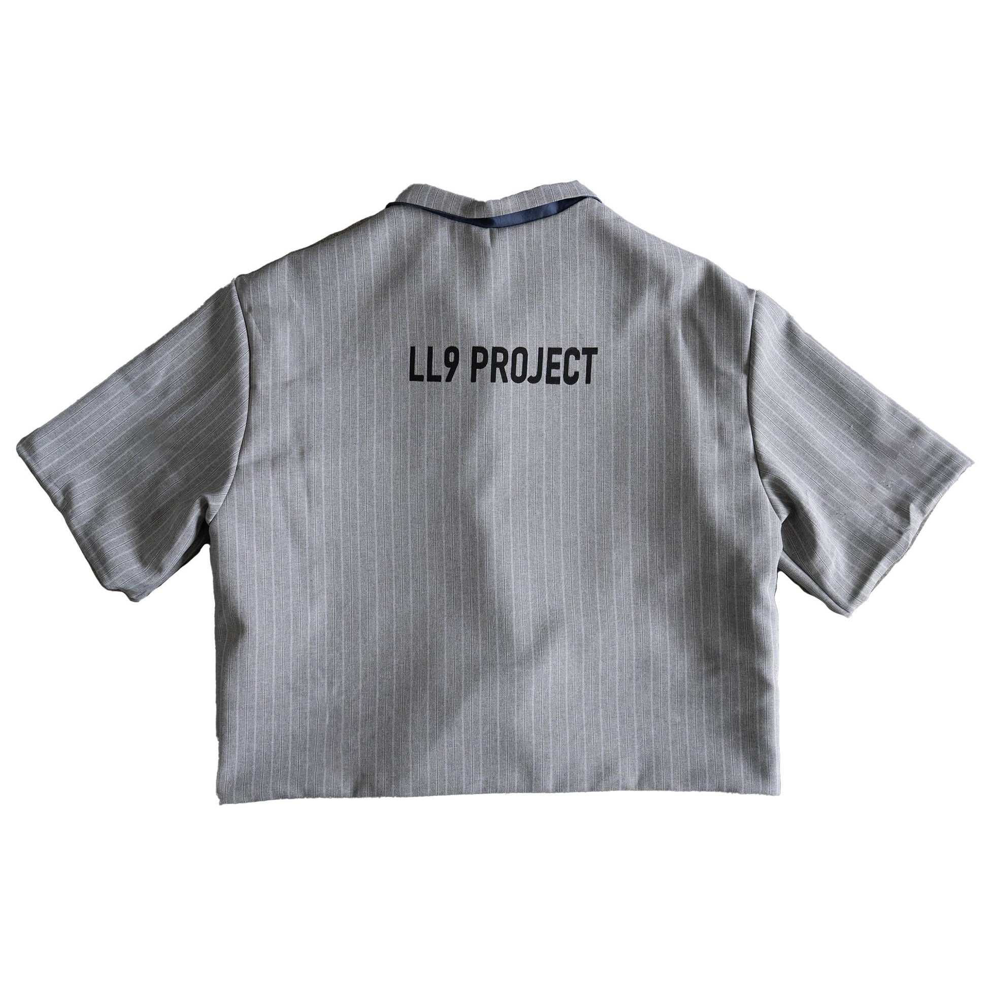 Grey Pinstripe Top