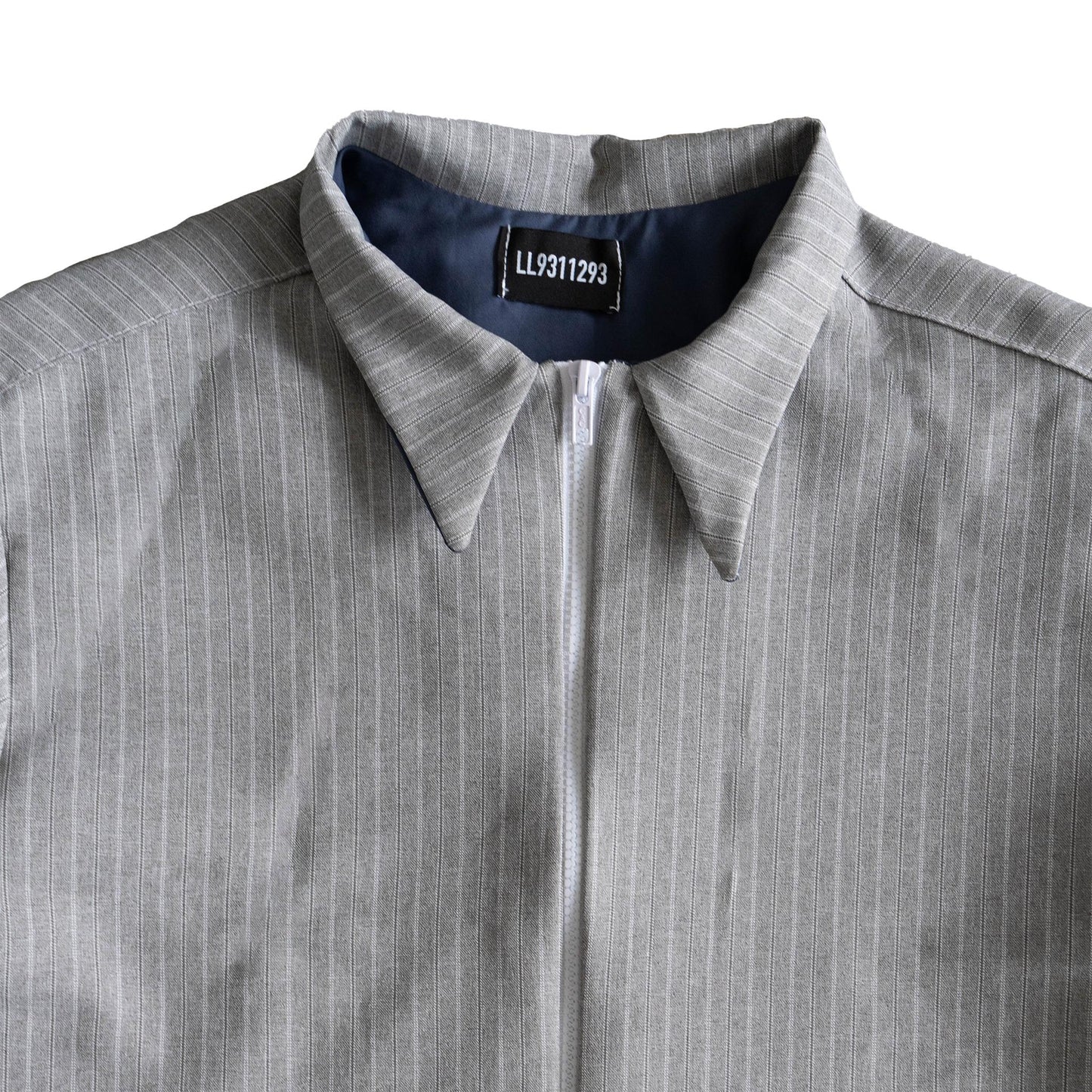 Grey Pinstripe Top