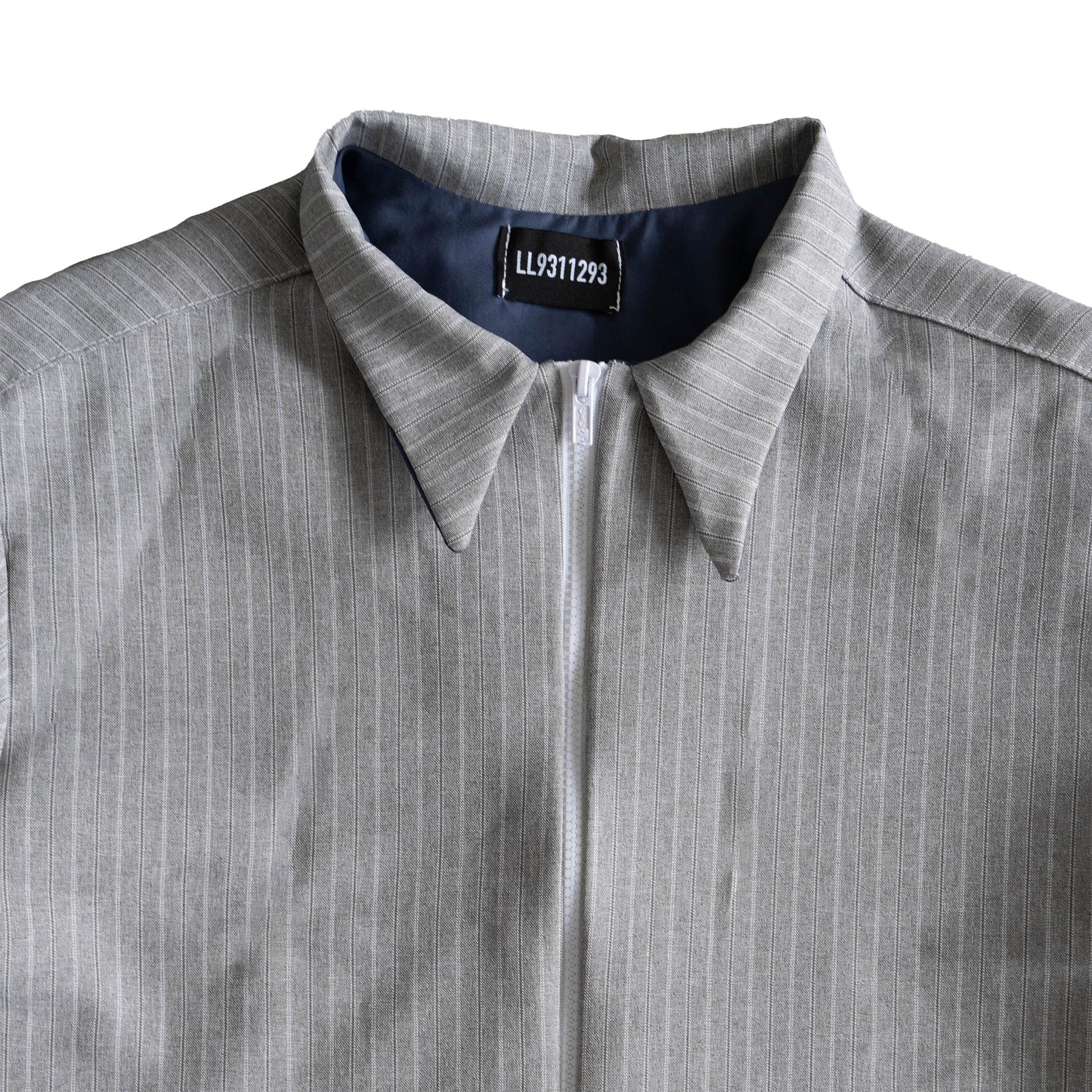 Grey Pinstripe Top