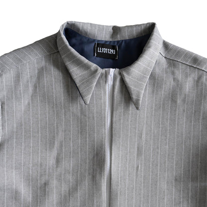 Grey Pinstripe Top
