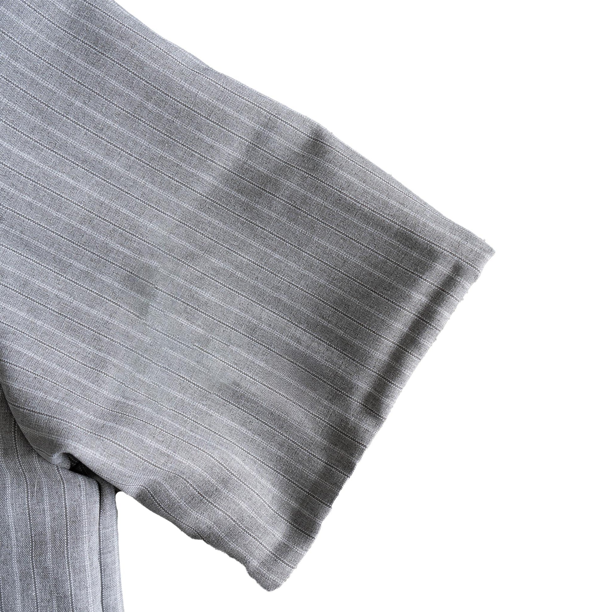 Grey Pinstripe Top